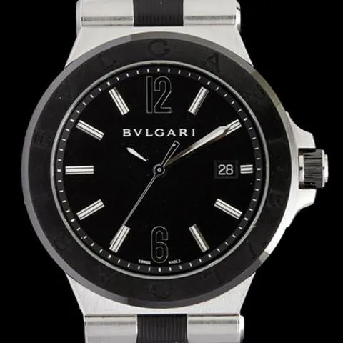 Bulgari Diagono DG42SC 42mm Stainless steel Black