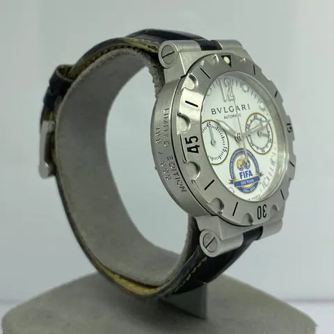 Bulgari Diagono SCB38S 38mm Stainless steel White 4