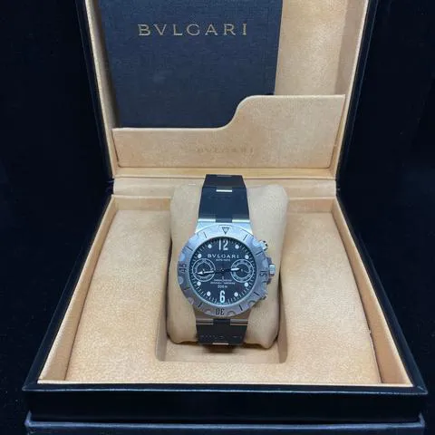 Bulgari Diagono SCB38S 38mm Stainless steel Black