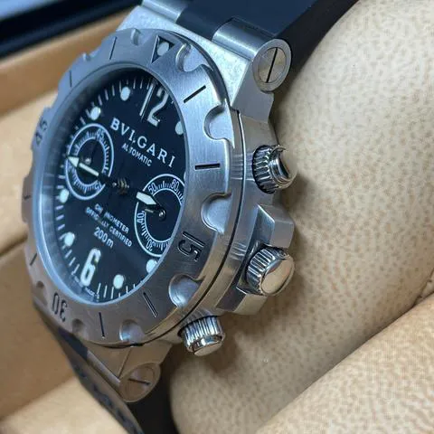 Bulgari Diagono SCB38S 38mm Stainless steel Black 4