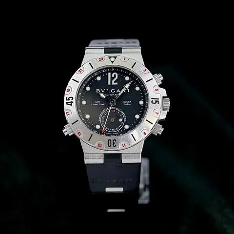 Bulgari Diagono SD38SGMT 38mm Stainless steel Black