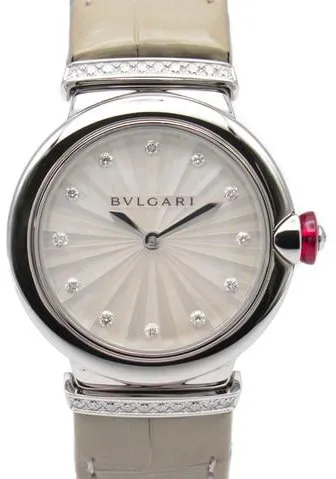 Bulgari LVCEA 103367 28mm Stainless steel Gray