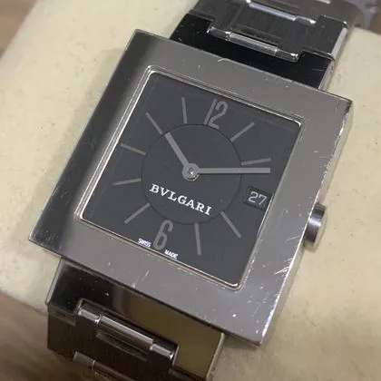 Bulgari Quadrato SQ27SSD 27mm Stainless steel Black