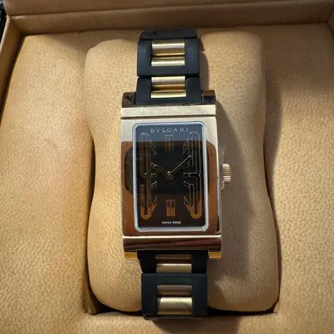 Bulgari Rettangolo RT39G Yellow gold Black