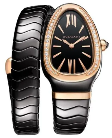 Bulgari Serpenti 102532 35mm Ceramic Black