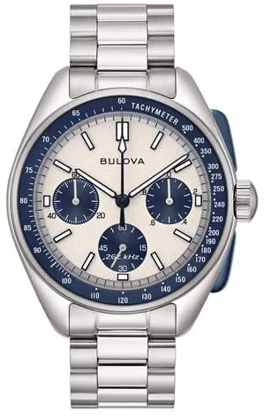 Bulova Lunar Pilot 98A305 43mm Stainless steel White