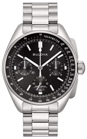 Bulova Lunar Pilot 96A299 43mm Stainless steel Black