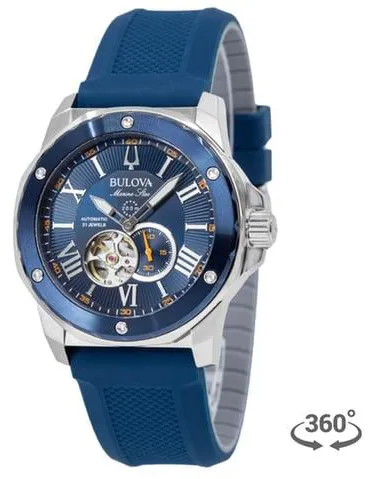 Bulova Marine Star 98A303 44mm Stainless steel Blue