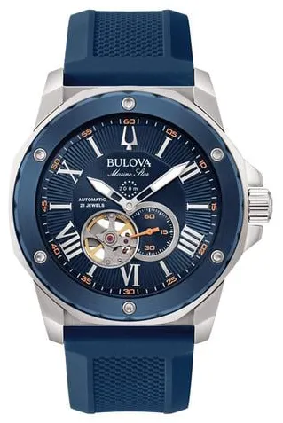 Bulova Marine Star 98A303 44mm Stainless steel Blue