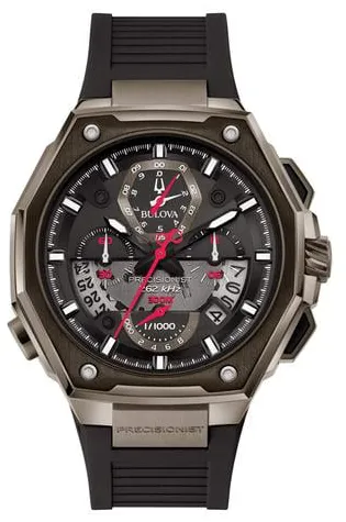 Bulova Precisionist 98B358 45mm Stainless steel Black