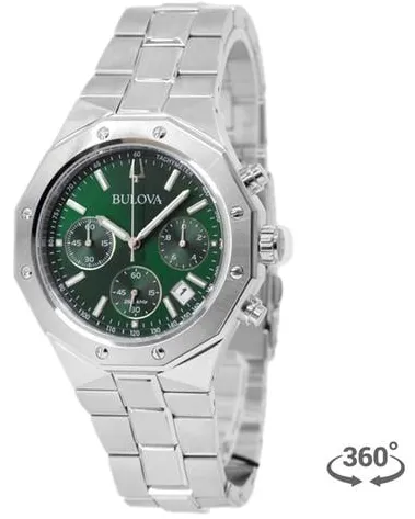 Bulova Precisionist 96B409 44mm Stainless steel Green