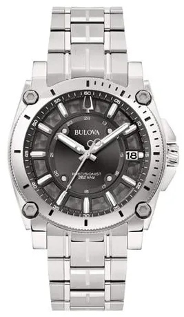 Bulova 96B417 40mm Stainless steel Black