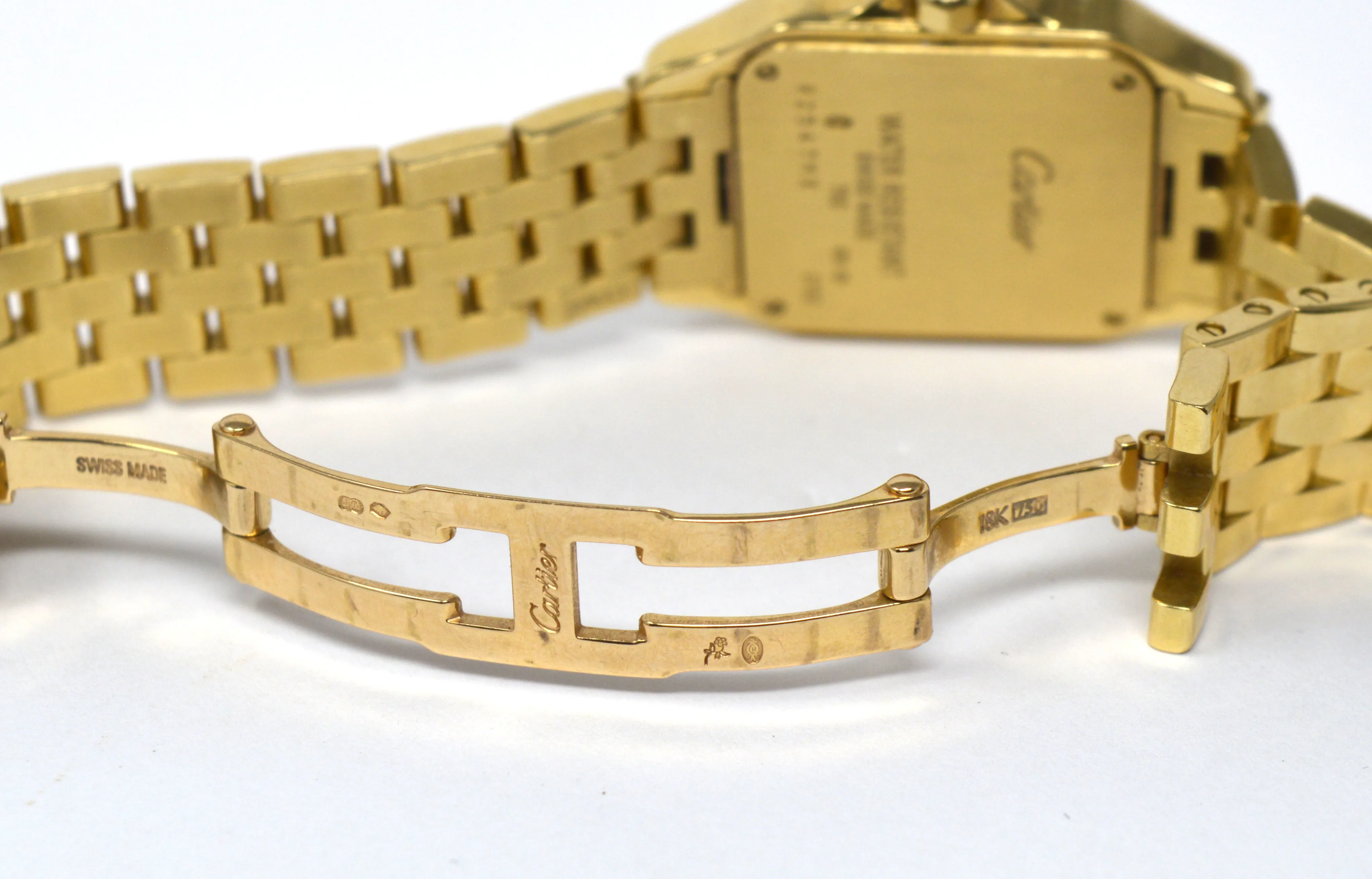 Cartier Santos Demoiselle WF9002Y7 26mm Yellow gold and Diamond Ivory 13