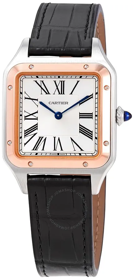 Cartier Santos Dumont W2SA0011 32mm Rose gold and Stainless steel Silver