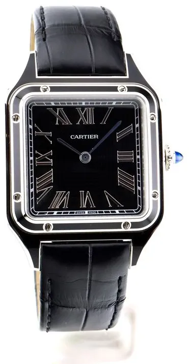 Cartier Santos Dumont WSSA0046 31.4mm Stainless steel Black