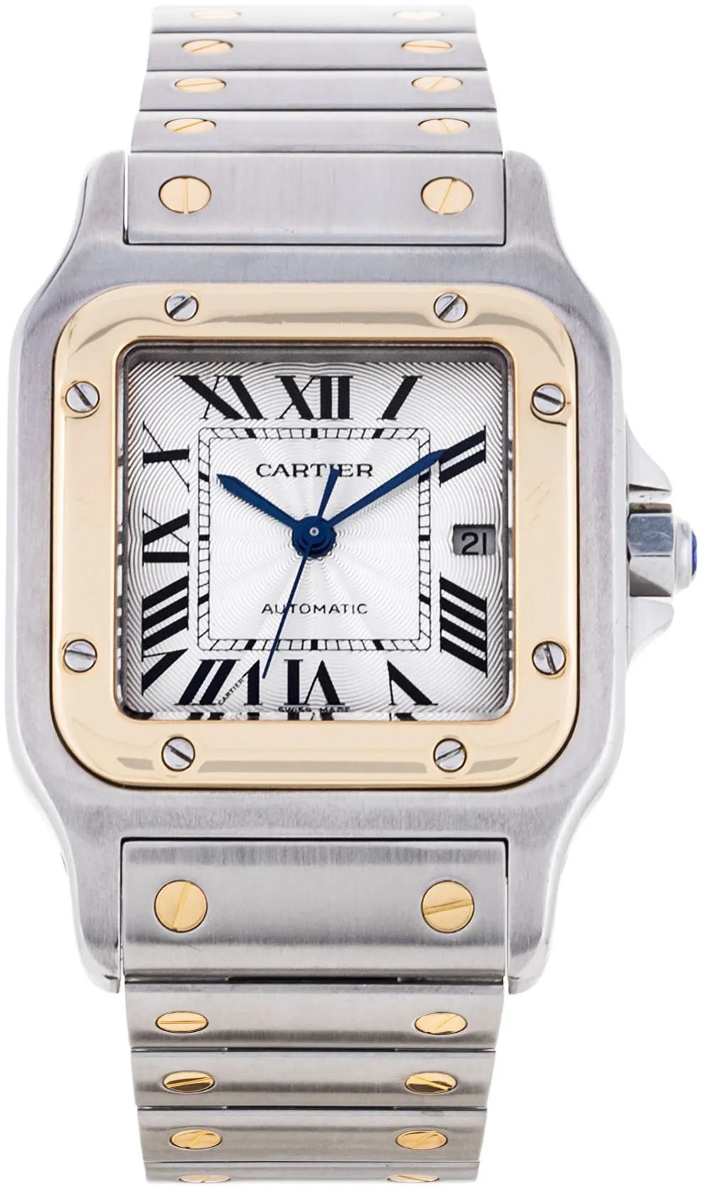 Cartier Santos W20058C4 30mm Yellow gold and stainless steel •