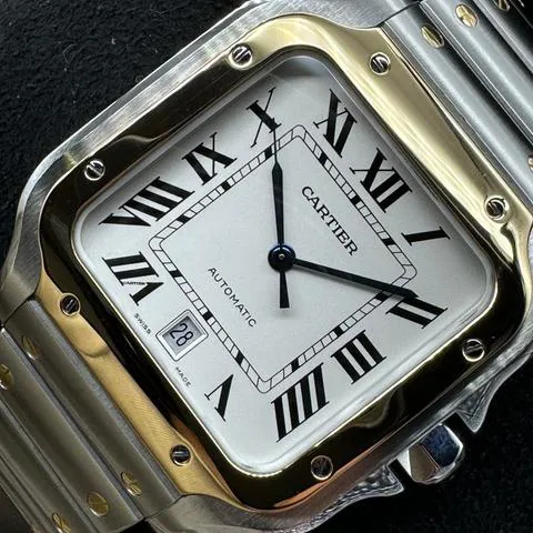 Cartier Santos W2SA0009 40mm Yellow gold and Stainless steel Silver