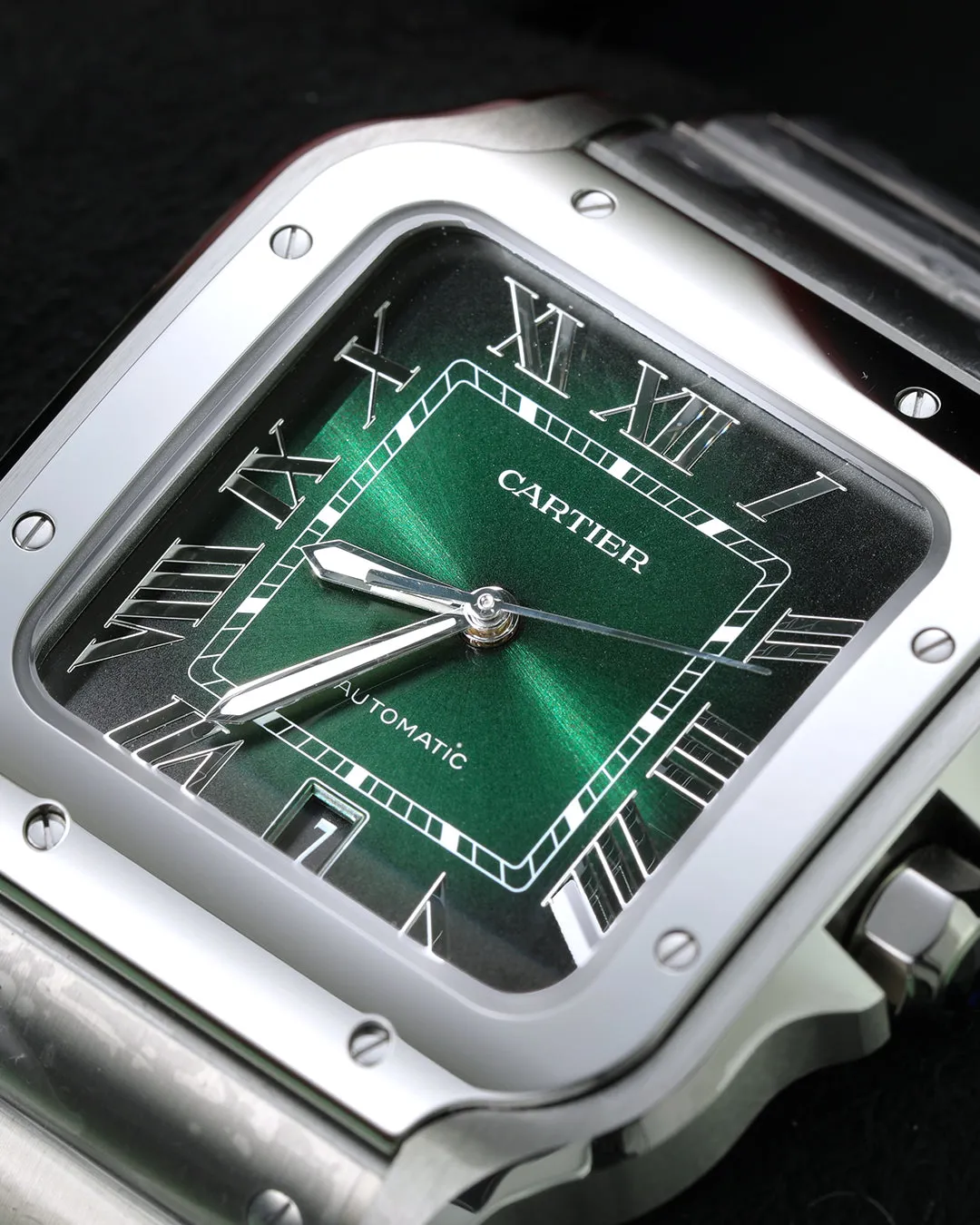 Cartier Santos WSSA0062 40mm Stainless steel Green 2