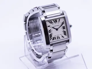 Cartier Tank Française 3751 Stainless steel White