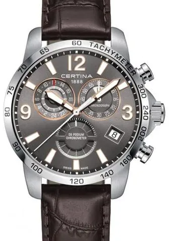 Certina DS Podium GMT C034.654.16.087.01 42mm Steel Grey