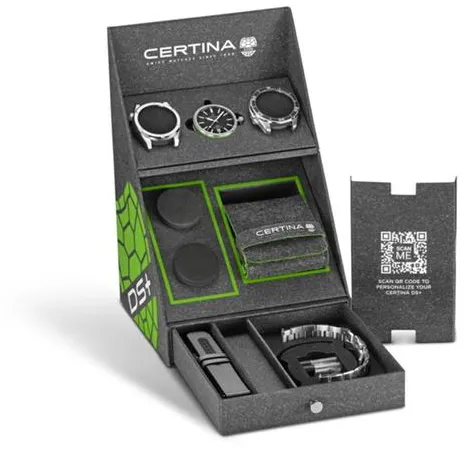 Certina DS C041.407.19.051.00 37.5mm Stainless steel Black