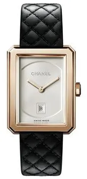 Chanel Boy-Friend H6588 34.5mm Yellow gold Guilloché