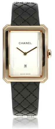 Chanel Boy-Friend H6588 34.5mm Rose gold Silver