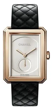 Chanel Boy-Friend H6589 37mm Rose gold Opaline