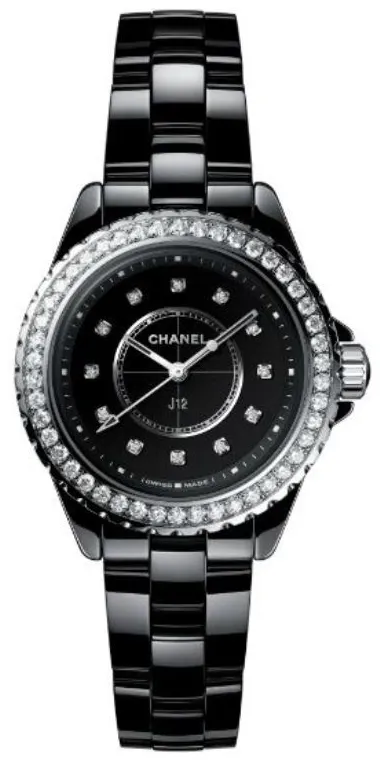 Chanel J12 H3108 33mm Black ceramic Black