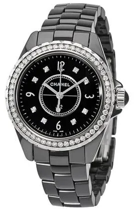 Chanel J12 H3108 33mm Black ceramic Black