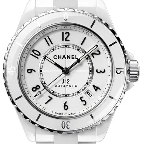 Chanel J12 H5700 38mm White ceramic White