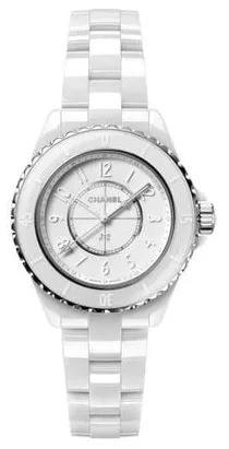 Chanel J12 H6345 33mm White ceramic White