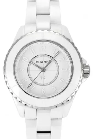 Chanel J12 H6345 33mm White ceramic White