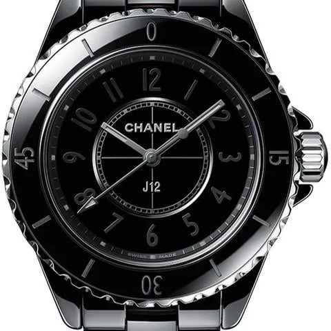 Chanel J12 H6346 33mm Black ceramic Black