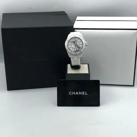 Chanel Mademoiselle H7481 38mm Ceramic White 6