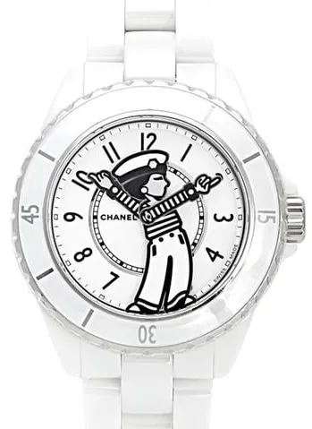 Chanel Mademoiselle H7481 38mm Ceramic White