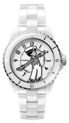 Chanel Mademoiselle H7481 38mm Ceramic White