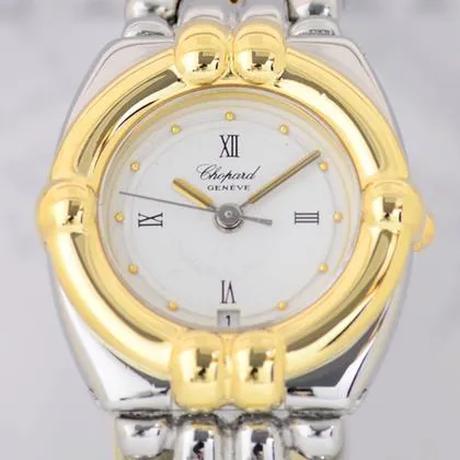 Chopard Gstaad 8112 24mm Yellow gold and Stainless steel White