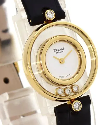 Chopard Happy Diamonds 28mm Yellow gold White 3