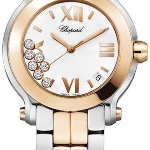 Chopard Happy Sport 278488-9001 36mm Gold/steel White