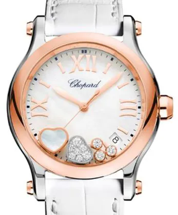 Chopard Happy Sport 278582-6009 36mm Yellow gold and Stainless steel White