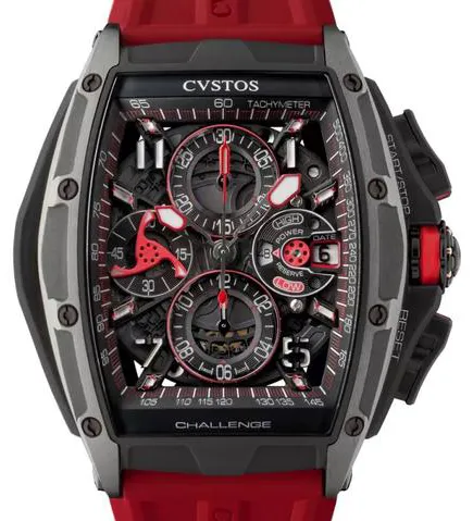 Cvstos Challenge III B00107-4172001 41mm Titanium Black and Red