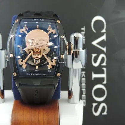 Cvstos Challenge CVSTOS CHALLENGE JETLINER II SKULL INKVADER 59mm Yellow gold and Stainless steel