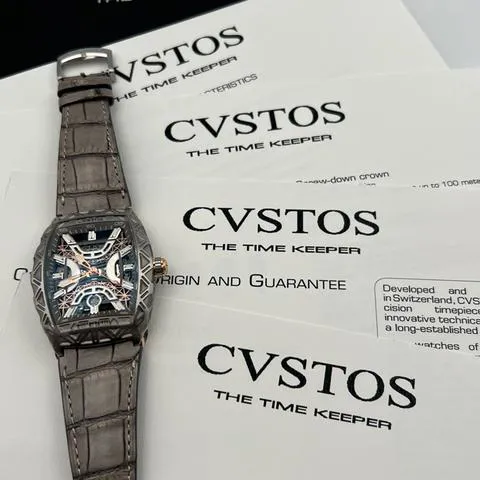 Cvstos Challenge 41mm Tungsten Transparent 8