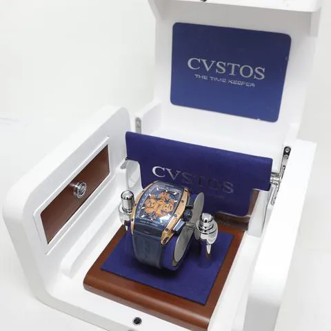 Cvstos Challenge 44mm Yellow gold and Stainless steel Blue 8