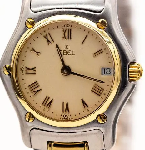 Ebel 1911 188901 27mm Yellow gold and stainless steel Champagne