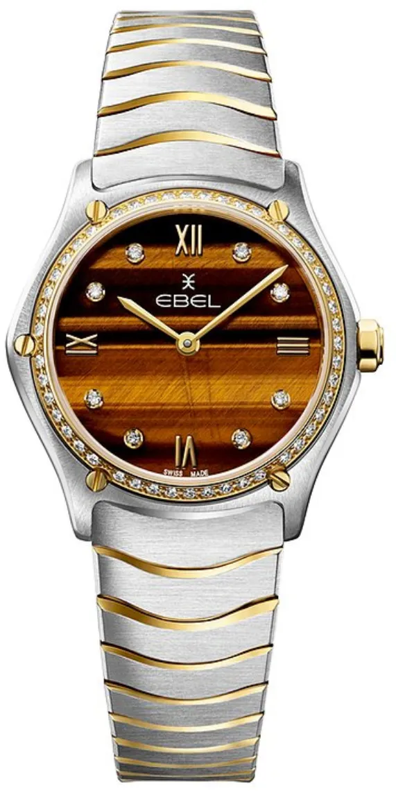 Ebel Sport Classic 1216560 29mm Yellow gold and stainless steel Brown