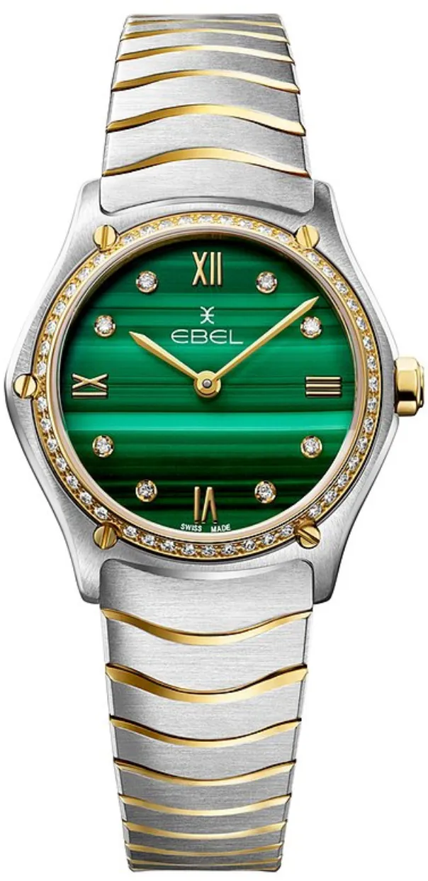 Ebel Sport Classic 1216561 29mm Yellow gold and stainless steel Green