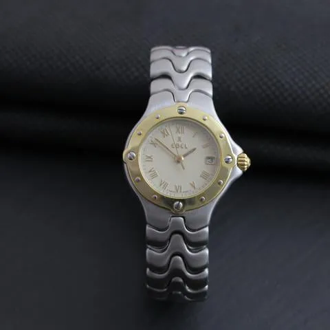 Ebel Sportwave E6087621 28mm Yellow gold and stainless steel Champagne