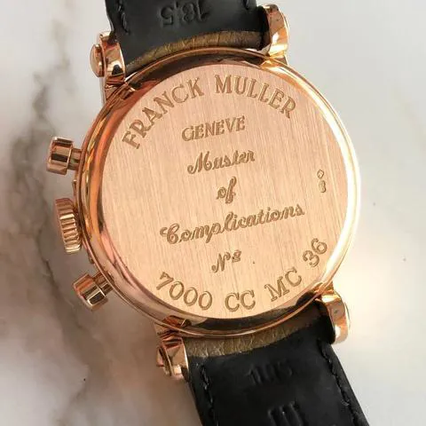 Franck Muller 7000 CC MC 36mm Rose gold Silver 5